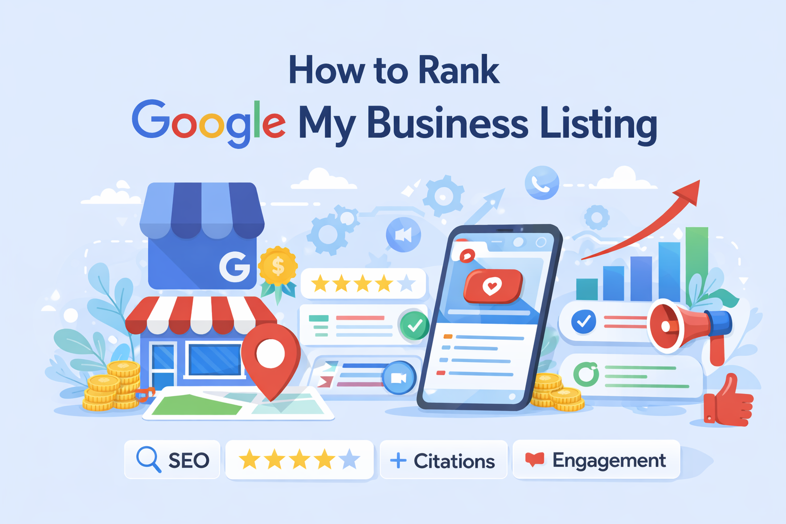 How to rank Google My Business listing with local SEO optimization strategy