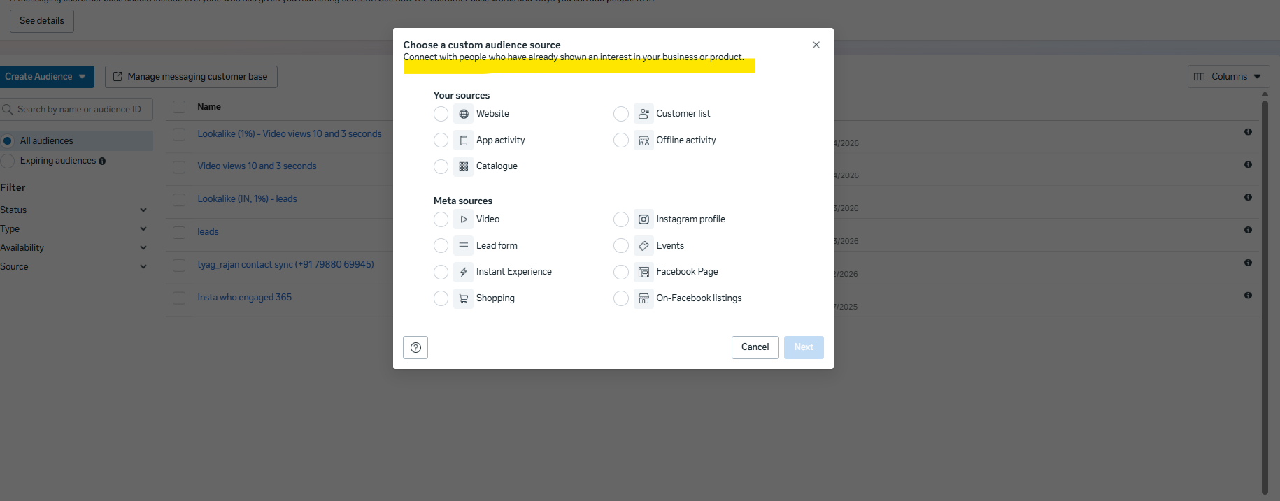 facebook retargeting
